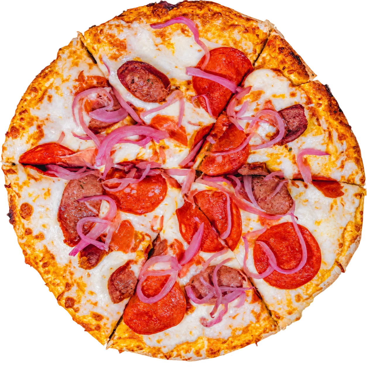 Pizza de carnes maduradas